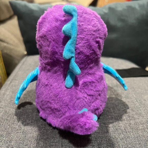 Hatchimals Draggle Purple Dragon Interactive Plush Toy Spin Master Tested Works - Picture 4 of 7